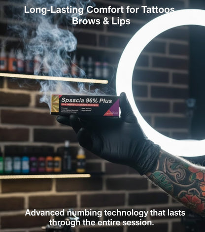 Premium 96% Numbing Tattoo Cream – Long-Lasting Effect for Eyebrows & PMU